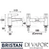 Bristan Design Utility Lever Bath Filler Tap Dimensions